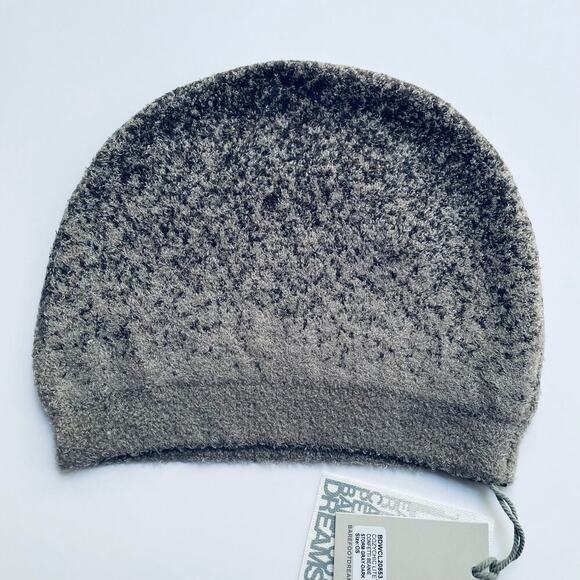 Barefoot Dreams Confetti Beanie Storm Gray Dark Brown Cozychic Lite NEW